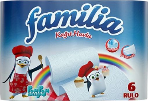 FAMİLİA HAVLU 6'LI 3 KATLI. ürün görseli