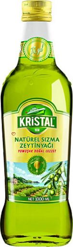 KRİSTAL SIZMA DOLGUN GÜÇLÜ 1 LT ZEYTİNYAĞI CAM. ürün görseli