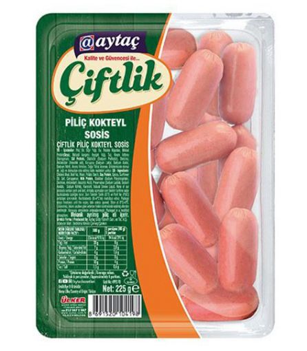 AYTAÇ PİLİÇ ÇİFTLİK 225 GR KOKTEYL SOSİS. ürün görseli