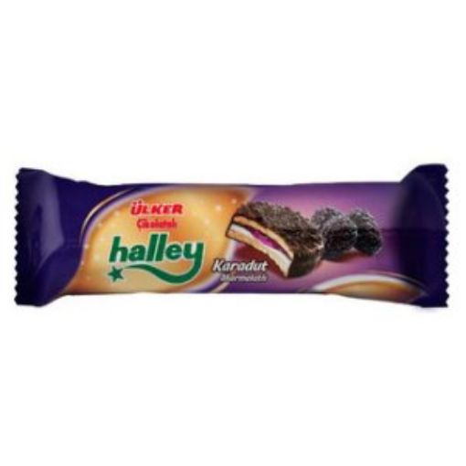 ÜLKER HALLEY MİNİ 74 GR KARADUT MARMELATLI. ürün görseli