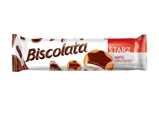 ŞÖLEN BİSCOLATA STARZ 82 GR SÜTLÜ ÇİKOLATALI. ürün görseli