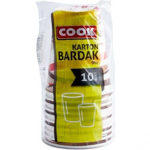 COOK KAĞIT BARDAK 10 LU 9 OZ. ürün görseli