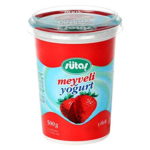 SÜTAŞ 500 GR ÇİLEKLİ YOĞURT. ürün görseli