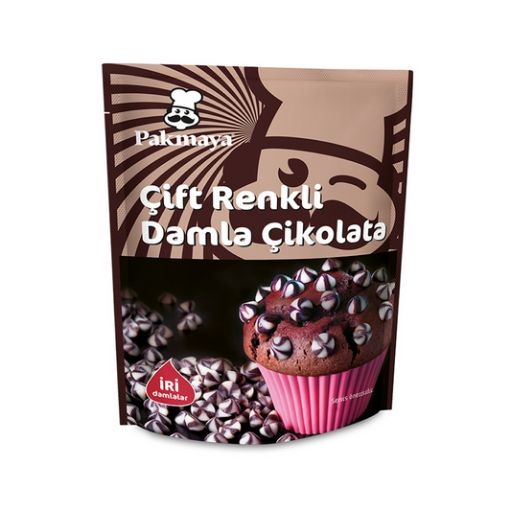 PAKMAYA ÇİFT RENKLİ DAMLA ÇİKOLATA 70 GR. ürün görseli