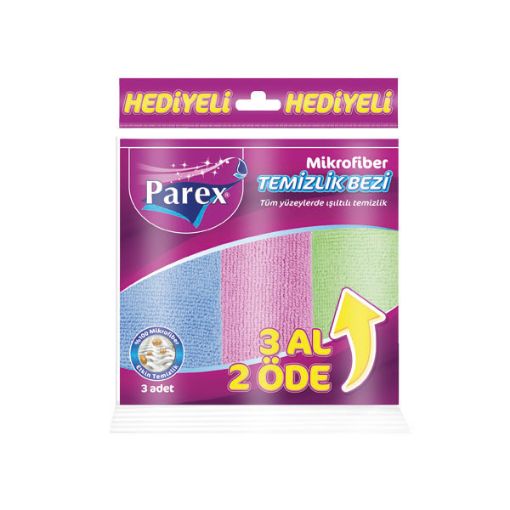 PAREX ECO MİKROFİBER BEZ 3'LÜ. ürün görseli