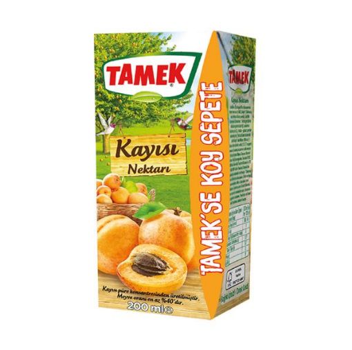 TAMEK 200 ML KAYISI NEKTARI. ürün görseli