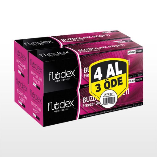 FLODEX BUZD. POŞETİ 4'LÜ ORTA 80'Lİ. ürün görseli
