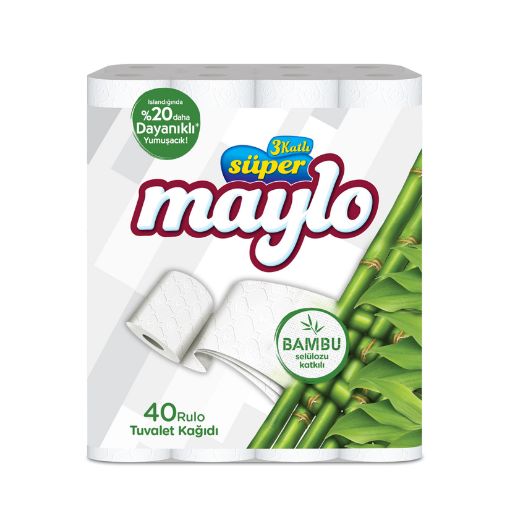 MAYLO TUV.KAĞIDI 40'LI 3 KATLI BAMBU. ürün görseli