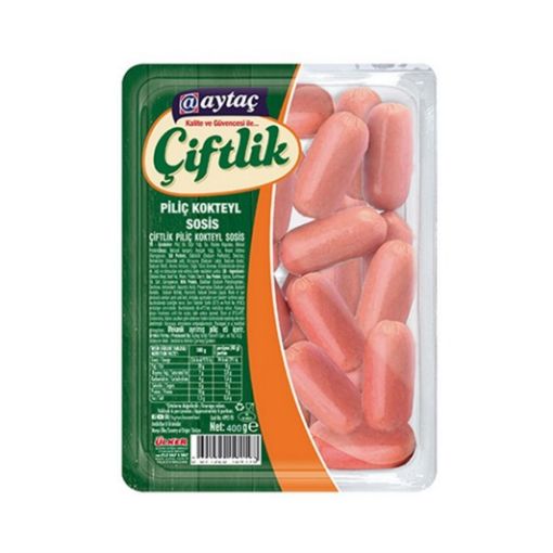 AYTAÇ PİLİÇ ÇİFTLİK 400 GR KOKTEYL SOSİS. ürün görseli