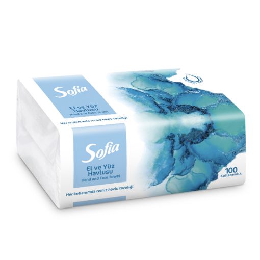 SOFİA EL YÜZ HAVLUSU 100'LÜ. ürün görseli