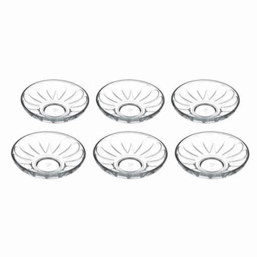 PB. CAM ÇAY TABAĞI 6'LI DAMLA 54451. ürün görseli