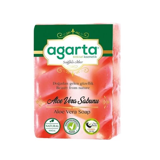 AGARTA DOĞAL EL YAPIMI ALOEVERA 150 GR SABUN. ürün görseli