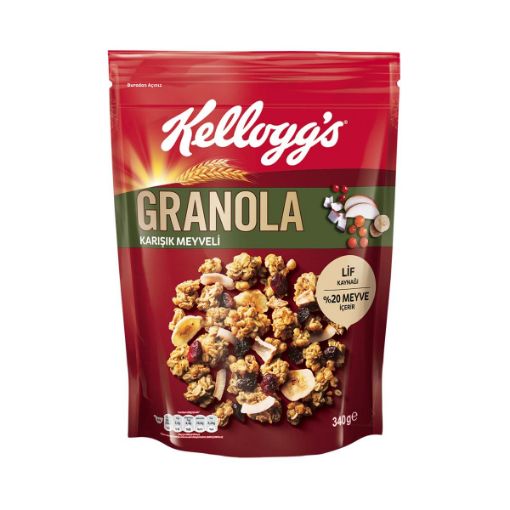 ÜLKER KELLOGS GRANOLA 340 GR MEYVELİ. ürün görseli