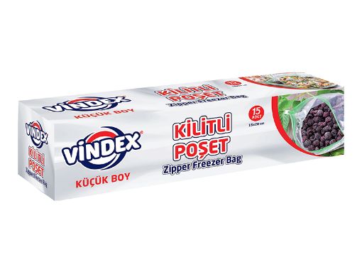 VİNDEX BUZD. POŞETİ KİLİTLİ KÜÇÜK 15'Lİ. ürün görseli