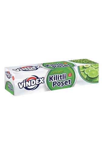 VİNDEX BUZD. POŞETİ KİLİTLİ BÜYÜK 10'LU. ürün görseli