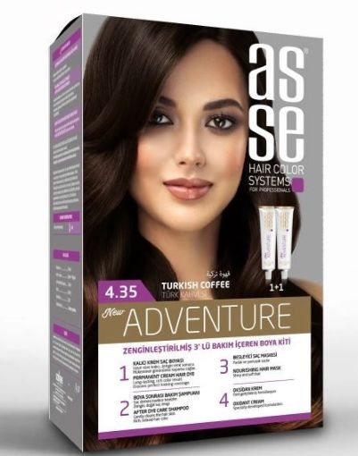 ASSE SAÇ BOYASI (4.35) TÜRK KAHVESİ 50+50 ML. ürün görseli