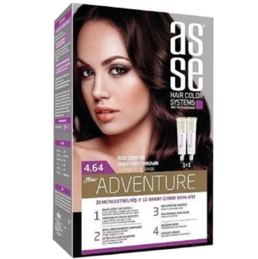 ASSE SAÇ BOYASI (4.64) KIZIL BAKIR 50+50 ML. ürün görseli