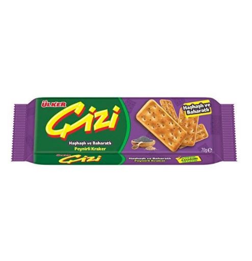 ÜLKER ÇİZİ KRAKER HAŞHAŞLI 70 GR. ürün görseli