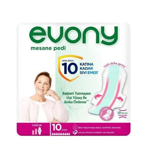 EVONY GÜNLÜK MESANE PEDİ YOĞUN 10'LU. ürün görseli