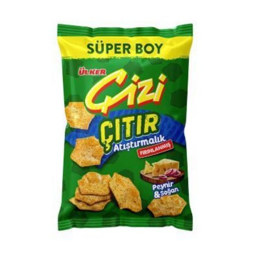 ÜLKER ÇİZİ ÇITIR PEYNİR&BİFTEK 120 GR. ürün görseli