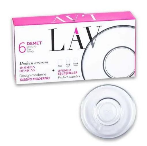 LAV 270 DEMET ÇAY TABAĞI 6'LI. ürün görseli
