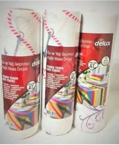 DELUX 100X120 KAĞIT MASA ÖRT. 10'LU 12 MT. ürün görseli