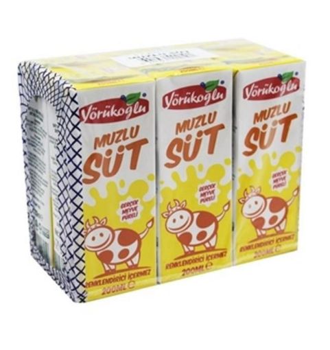 YÖRÜKOĞLU SÜT MUZLU 6X180 ML. ürün görseli