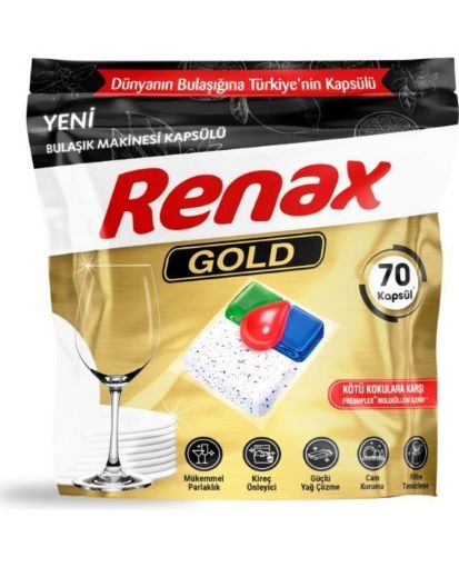 RENAX GOLD BULAŞIK MAKİNE KAPSÜLÜ 70 Lİ. ürün görseli
