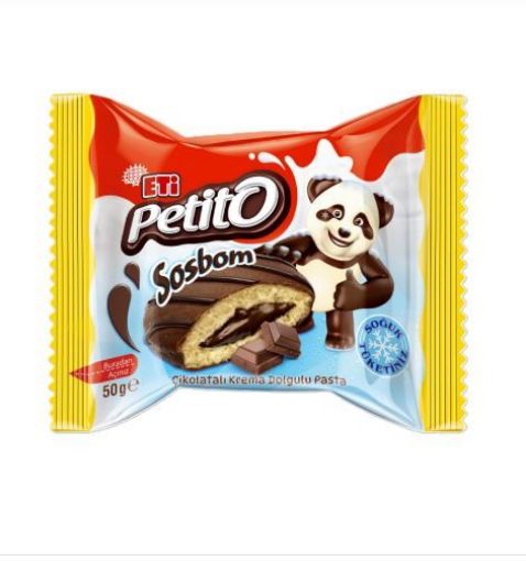 ETİ PETİTO SOS BOM SÜTLÜ KRE.KEK 50 GR. ürün görseli