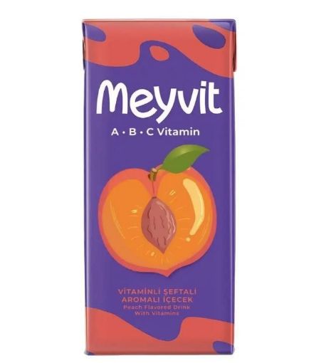 MEYVİT 200 ML ŞEFTALİ MEYELİ İÇECEK. ürün görseli