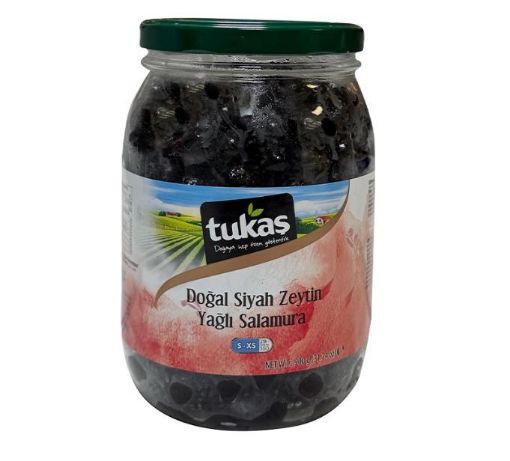 TUKAŞ SİYAH ZEYTİN 201-260 1000 GR CAM PET. ürün görseli