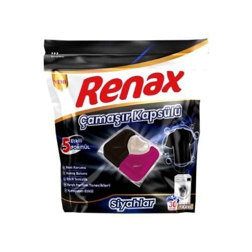 RENAX ÇAM.MAKİNE KAPSÜLÜ 30 LU SİYAHLAR. ürün görseli
