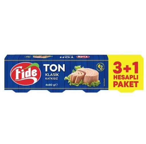 FİDE TON BALIK KLASİK 4*80 GR. ürün görseli